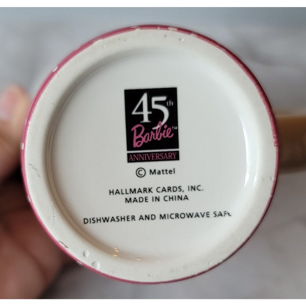 45th Anniversary Barbie Accessories Are Necessities Tall Mug by Hallmark - Picture 6 of 6
